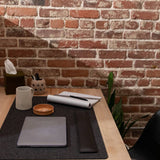 Mosen Large Merino Wool Felt Desk Pad, Charcoal