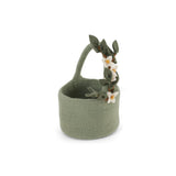 Felt Flower Garland Basket