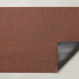 Heathered Shag Doormat, Burnt Coral