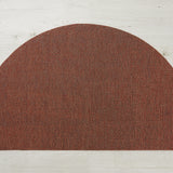 Heathered Shag Welcome Mat, Burnt Coral