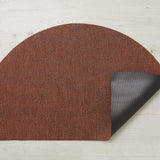 Heathered Shag Welcome Mat, Burnt Coral