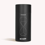 30-minute hourglass in sleek jet black for focused productivity and creativity, dimensions 7.87" x 3.14".