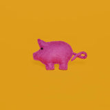 Felted Wool Pig Catnip Toy