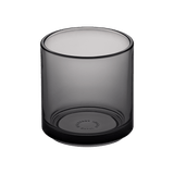 Hasami Porcelain grey glass tumbler, modern design, perfect for various beverages, stackable and stylish.