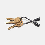 Helix Key Ring, Carbon Black