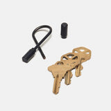 Helix Key Ring, Carbon Black