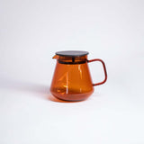 hario amber glass coffee and tea server