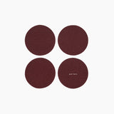 Merino Wool Felt Coaster Sets, Round - Assorted Colors