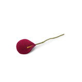 Felt Lily Flower, Cerise