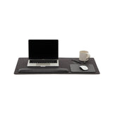 Mosen Large Merino Wool Felt Desk Pad, Charcoal