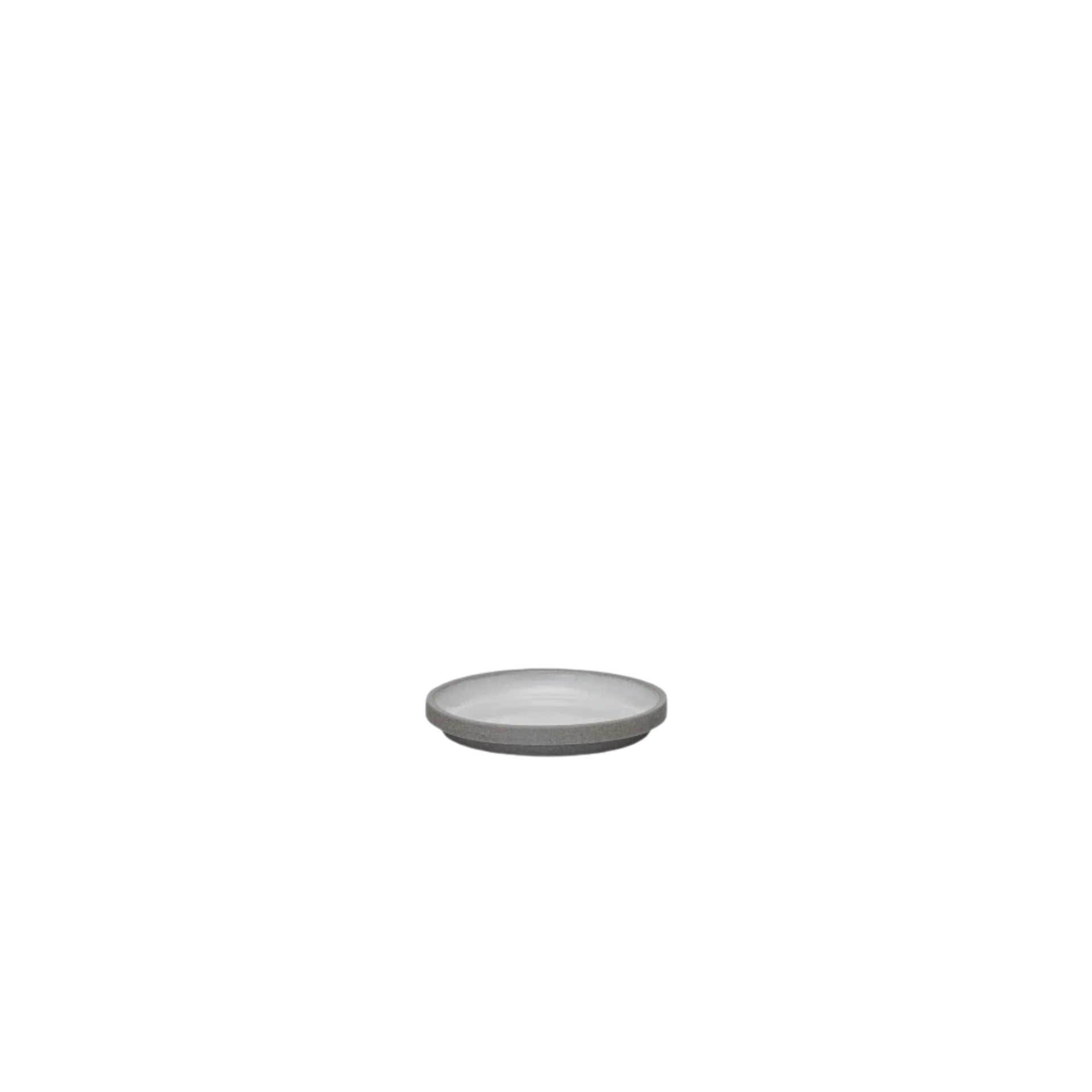 Hasami Porcelain Grey Collection coaster/lid in versatile grey finish, perfect for serving or covering small dishes.