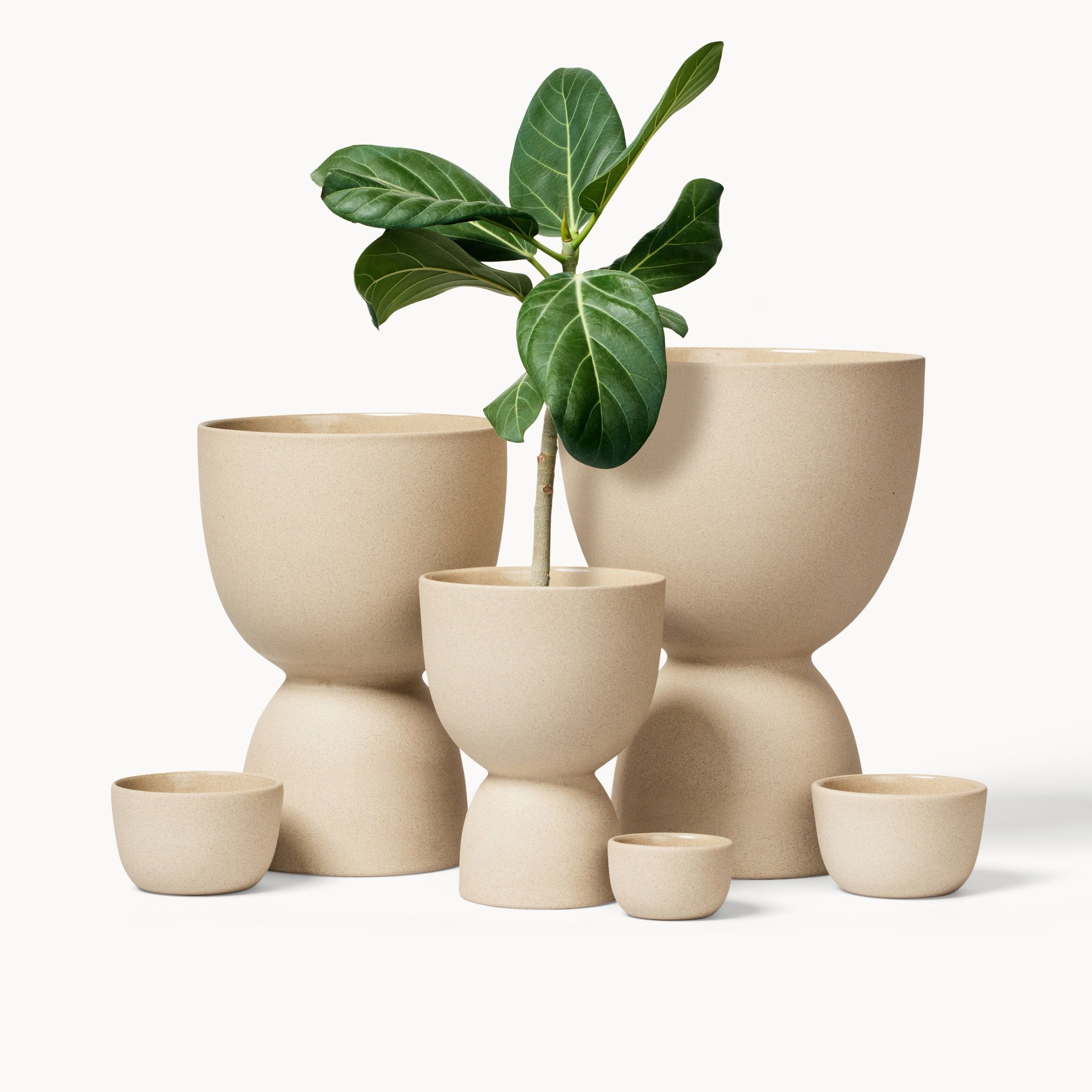 earth pots for plants Stacked Planters, Stone – Acacia