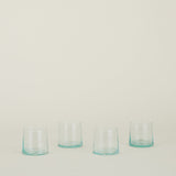 Recycled Glass Pitcher and Tumblers