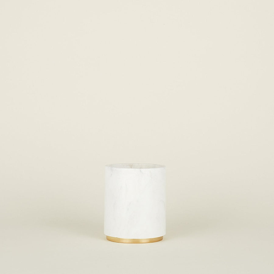 Marble and Brass Utility Canister / Wine Cooler