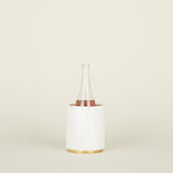 Marble and Brass Utility Canister / Wine Cooler