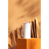 850 mL Ceramic French Press, Gloss Cream