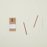 Essential Glass Straws, Warm - Set of 6