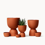 Stacked Terracotta Planters