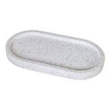 Oval Tray, White Granite Terrazo