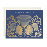 Cobalt birthday greeting card