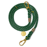 Adjustable Rope Leash, Hunter Green