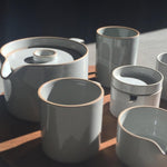 Hasami Porcelain Teapot, Gloss Grey - Acacia