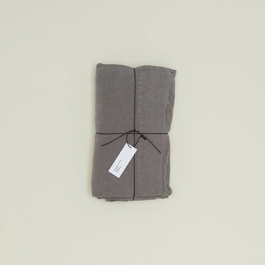 Simple Linen Bedding, Dark Grey