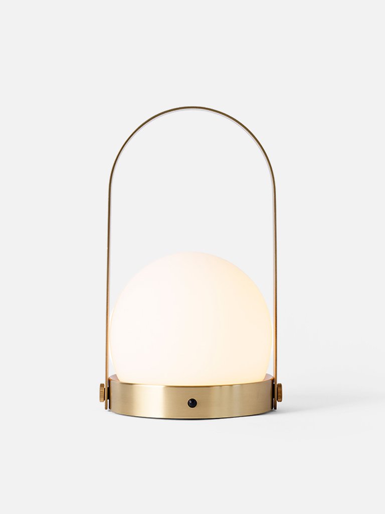 Carrie LED Lamp, Brass - Acacia