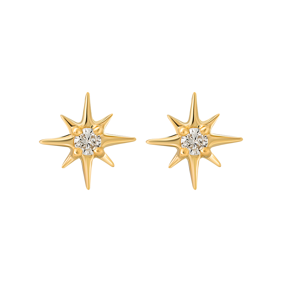 Mini Diamond Star Studs