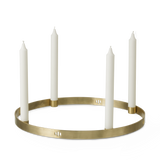 Ferm Living Brass Circle Candleholder, Large