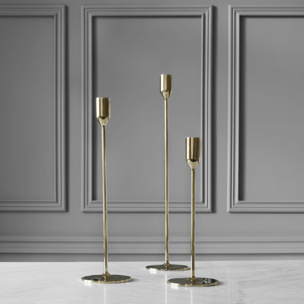 Nattlight Series - Brass Candlesticks - Acacia