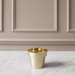 Brushed Brass Flower Pots - Acacia