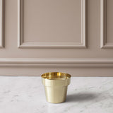 Brushed Brass Flower Pots - Acacia