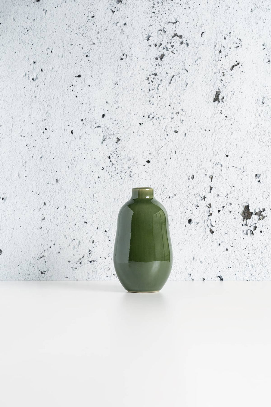 Stoneware Vase, Green