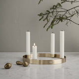 Ferm Living Brass Circle Candleholder, Large