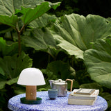 &Tradition Setago Rechargeable LED Lamp, Nude & Forest