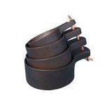 Ebony Teak Measuring Cups