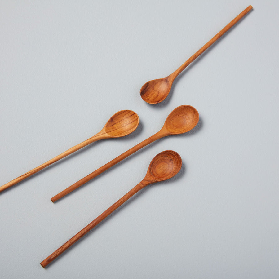 Teak Spoons, Set of 4