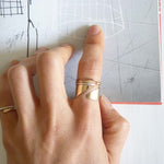Diagonal Ring - Acacia