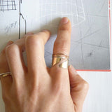 Diagonal Ring - Acacia