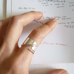 Diagonal Ring - Acacia