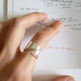 Diagonal Ring - Acacia