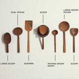 Walnut Spoon, Oval