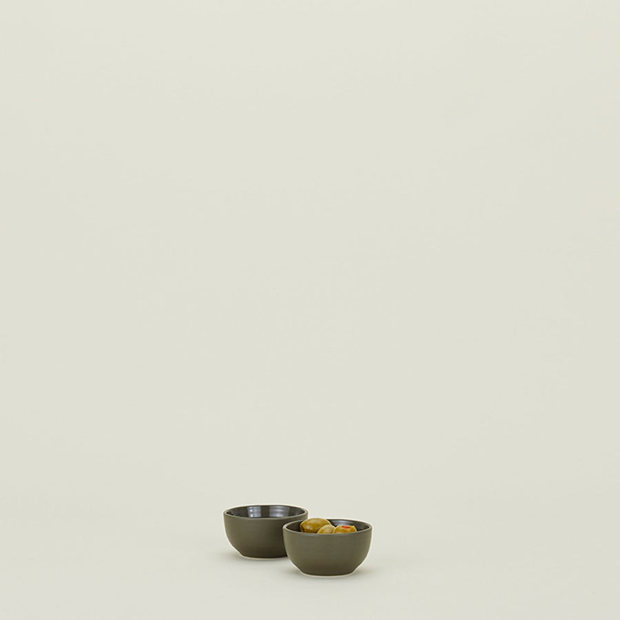 Essential Extra Small Bowls, Olive - Set of 2