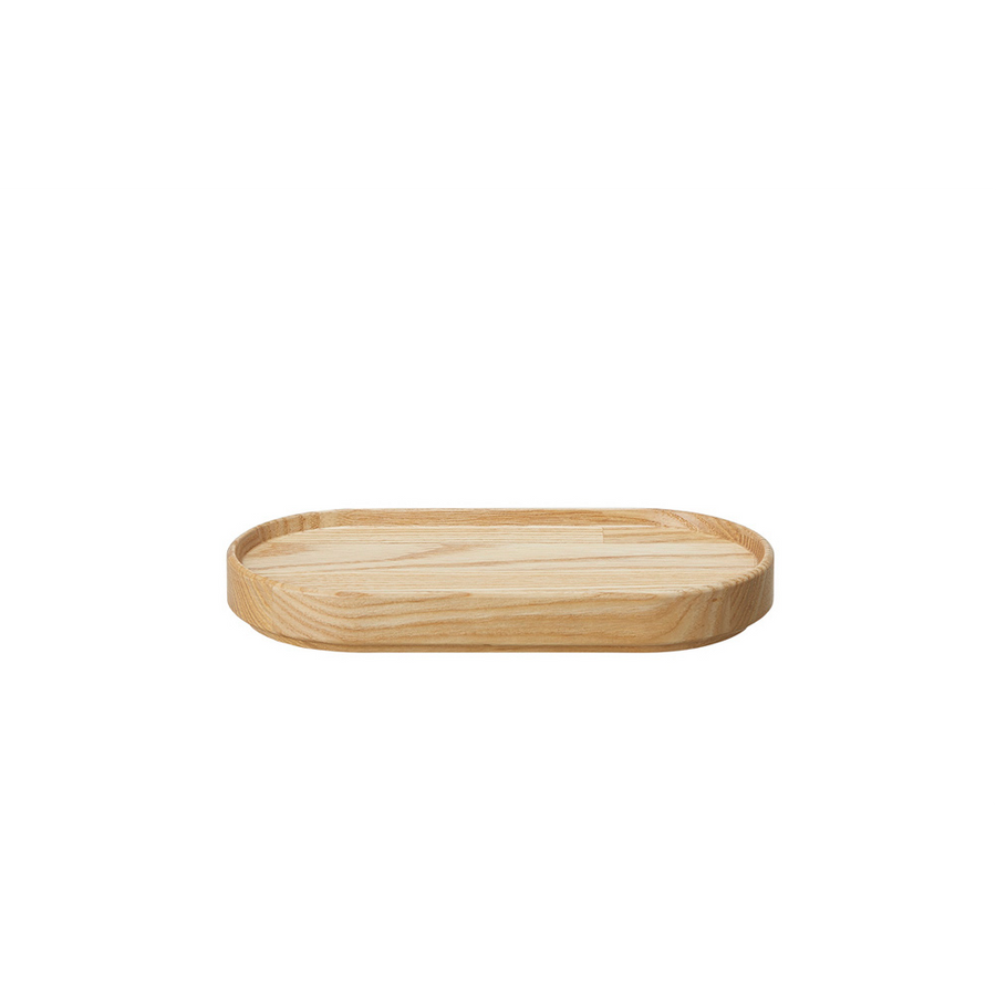 Hasami Porcelain Small Oval Wood Tray, Ash