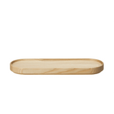 Hasami Porcelain Long Oval Wood Tray, Ash