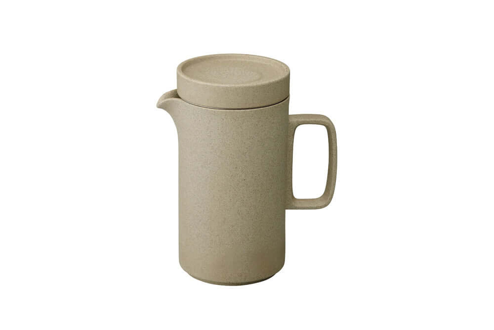 Hasami Porcelain Tall Teapot, Natural - Acacia