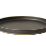 Hasami Porcelain Plates, Black - Acacia