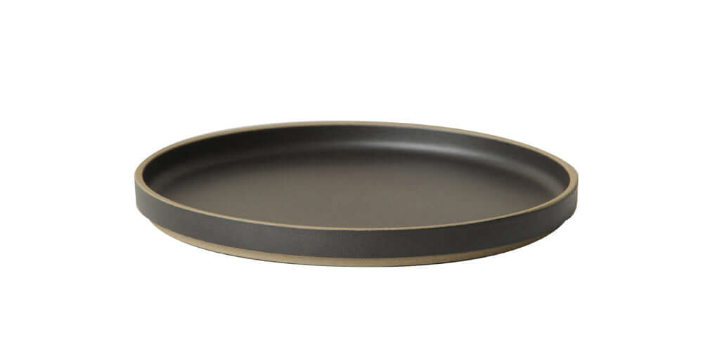 Hasami Porcelain Plates, Black - Acacia