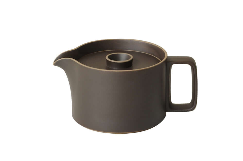 Hasami Porcelain Teapot, Black - Acacia
